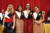 Acto de Clausura: colegialas becadas